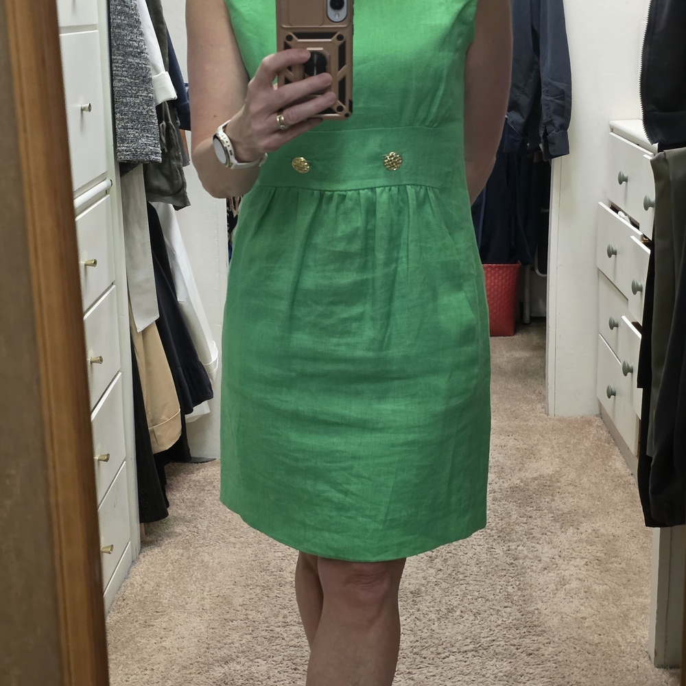 Elizabeth McKay Vibrant Green Mini Dress